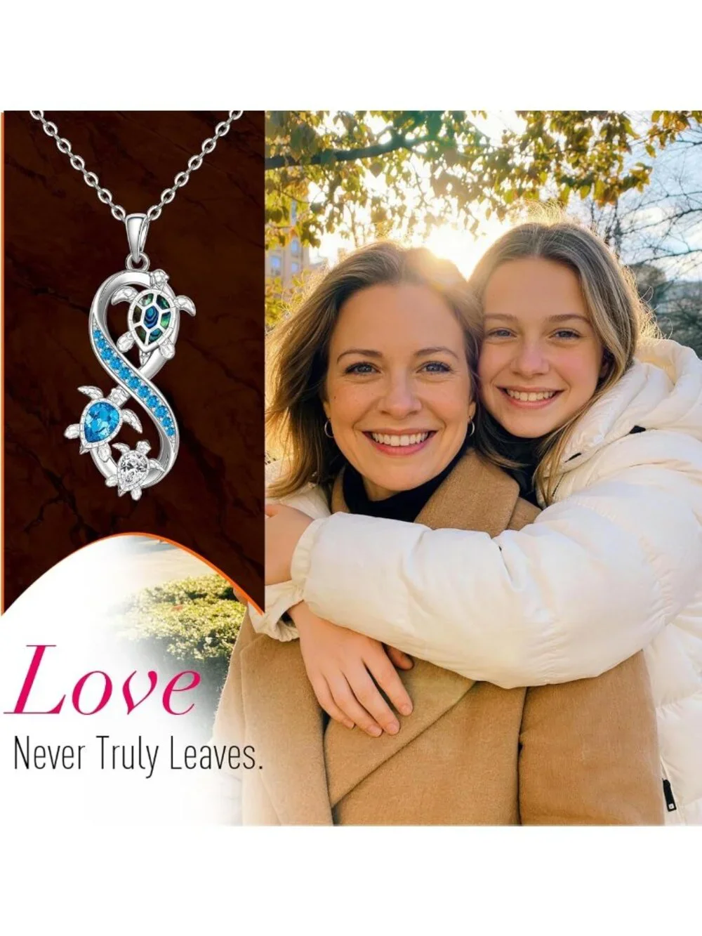 Sterling Silver Sea Turtle Pendant Necklace for Women | Blue Opal Ocean Jewelry